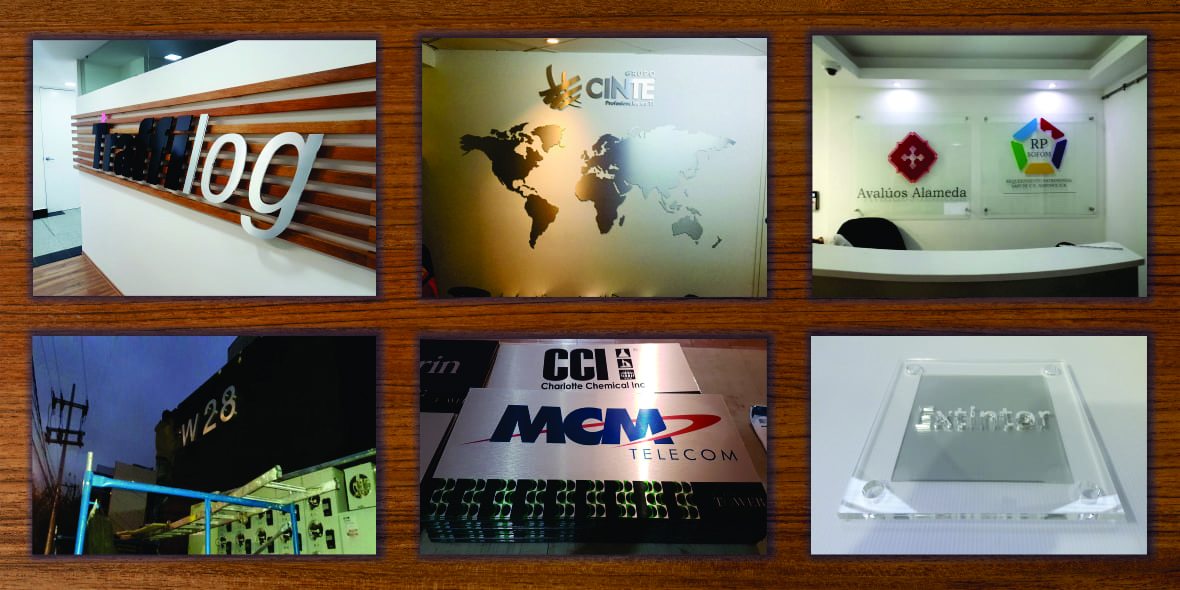 Letras 3D corporativas instaladas en fachada