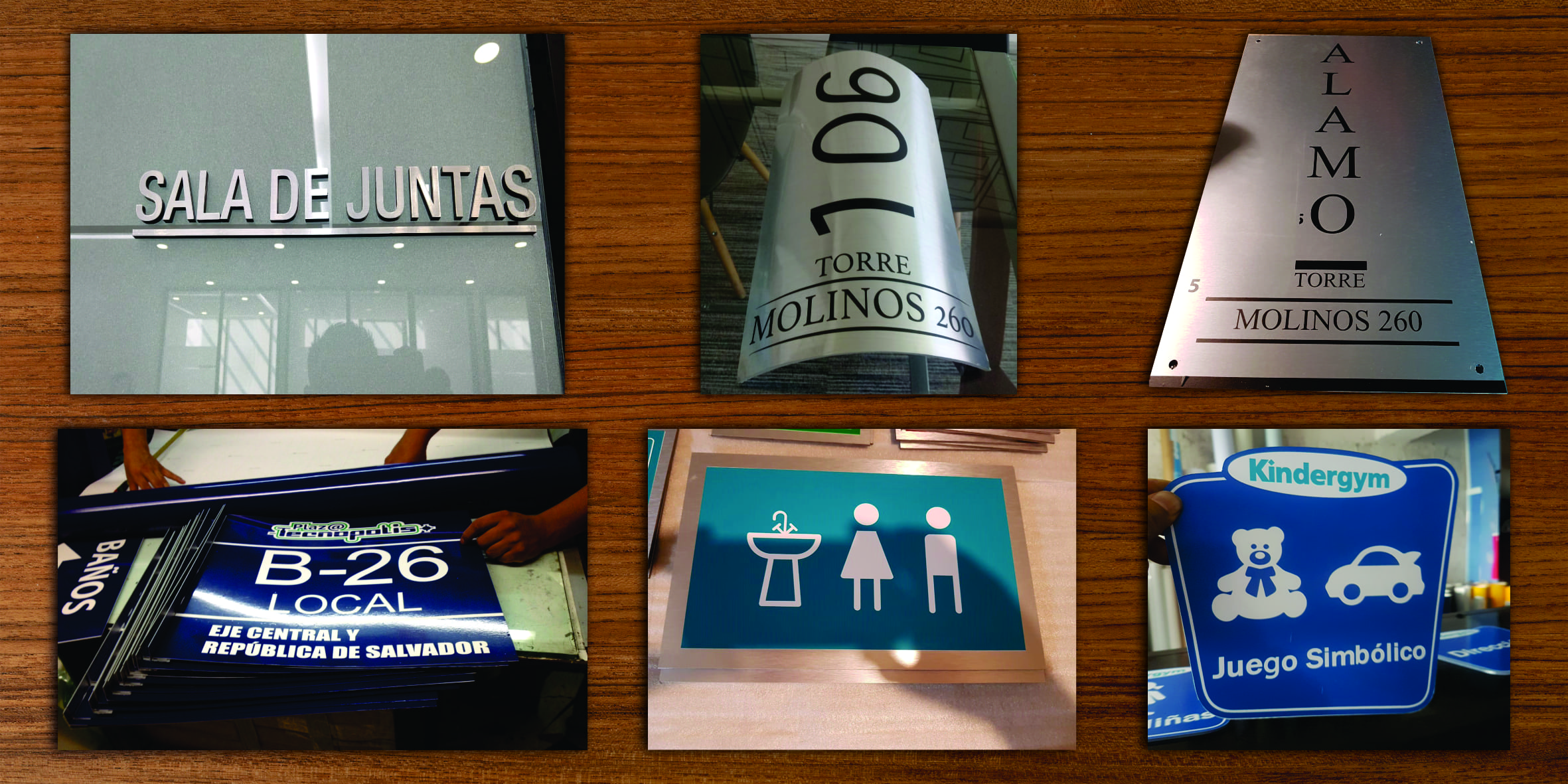 Letras corporativas metálicas